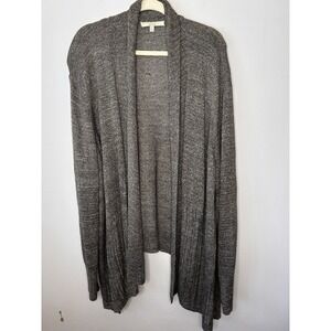 Sejour Women's Brown Open Front Long Sleeve Cardigan Sweater Plus Size 3X